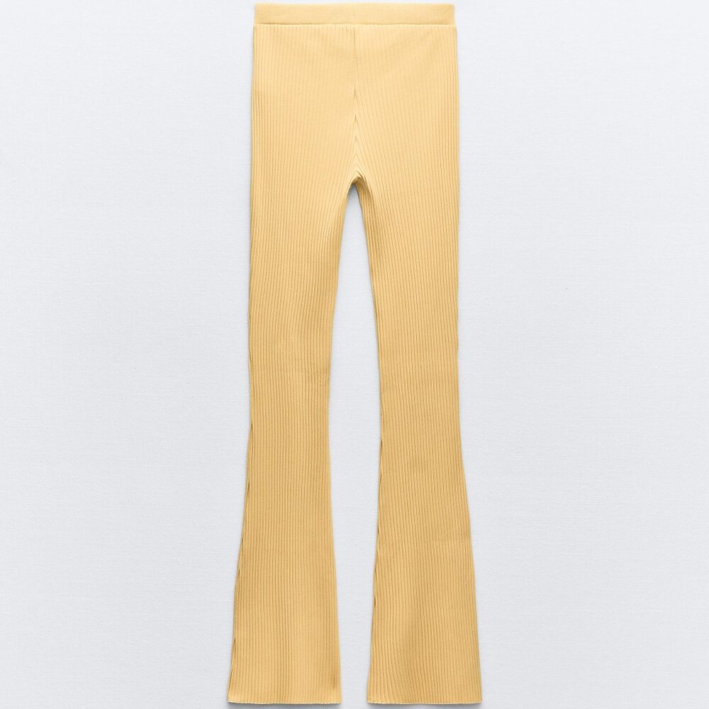 Zara Ribbed Flared Pants - Picture 6 of 8